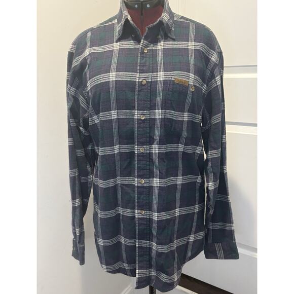 Men’s Woolrich Flannel Plaid Button Up, M - Picture 1 of 7